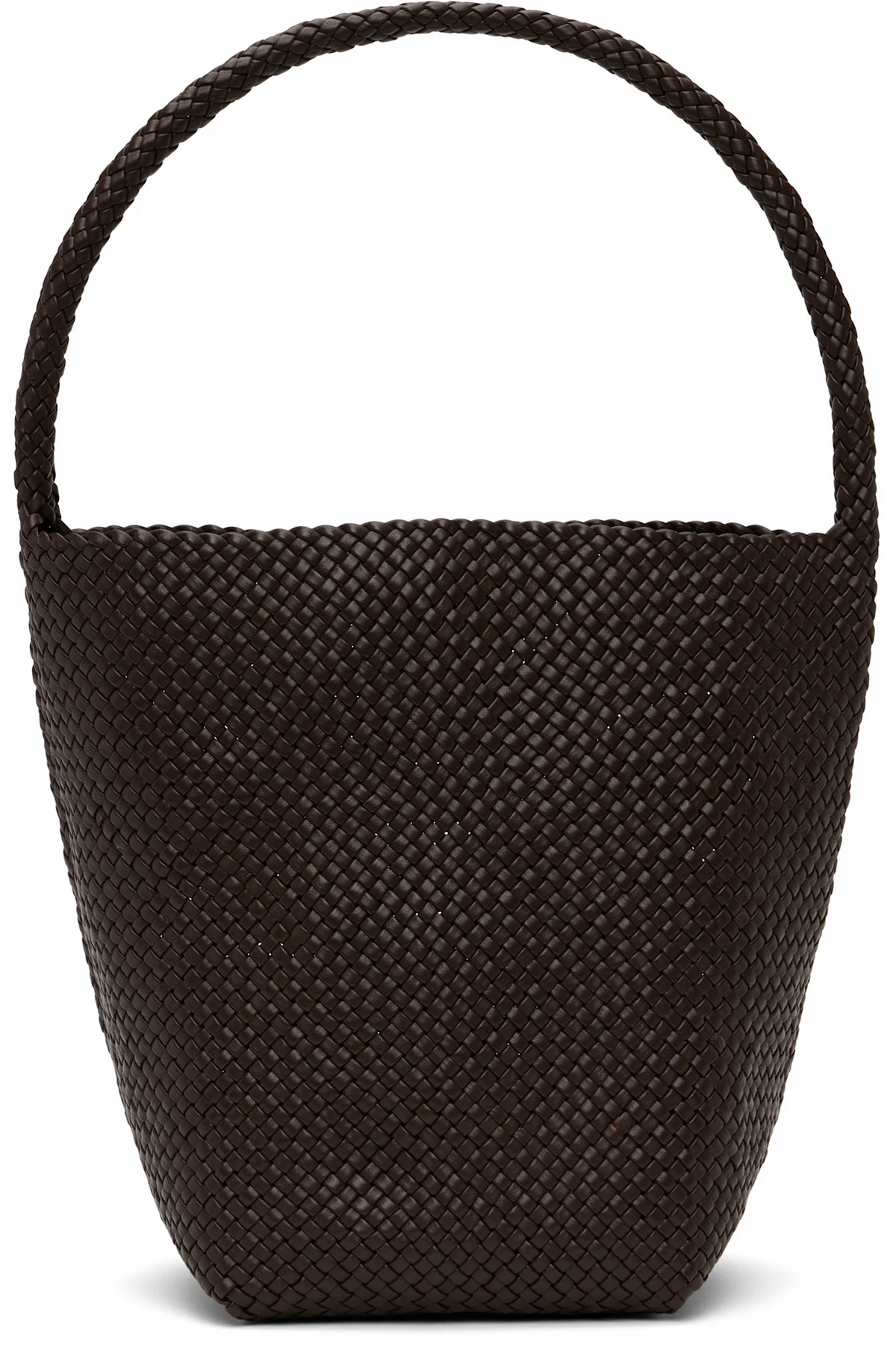 Brown Medium Woven N/S Tote