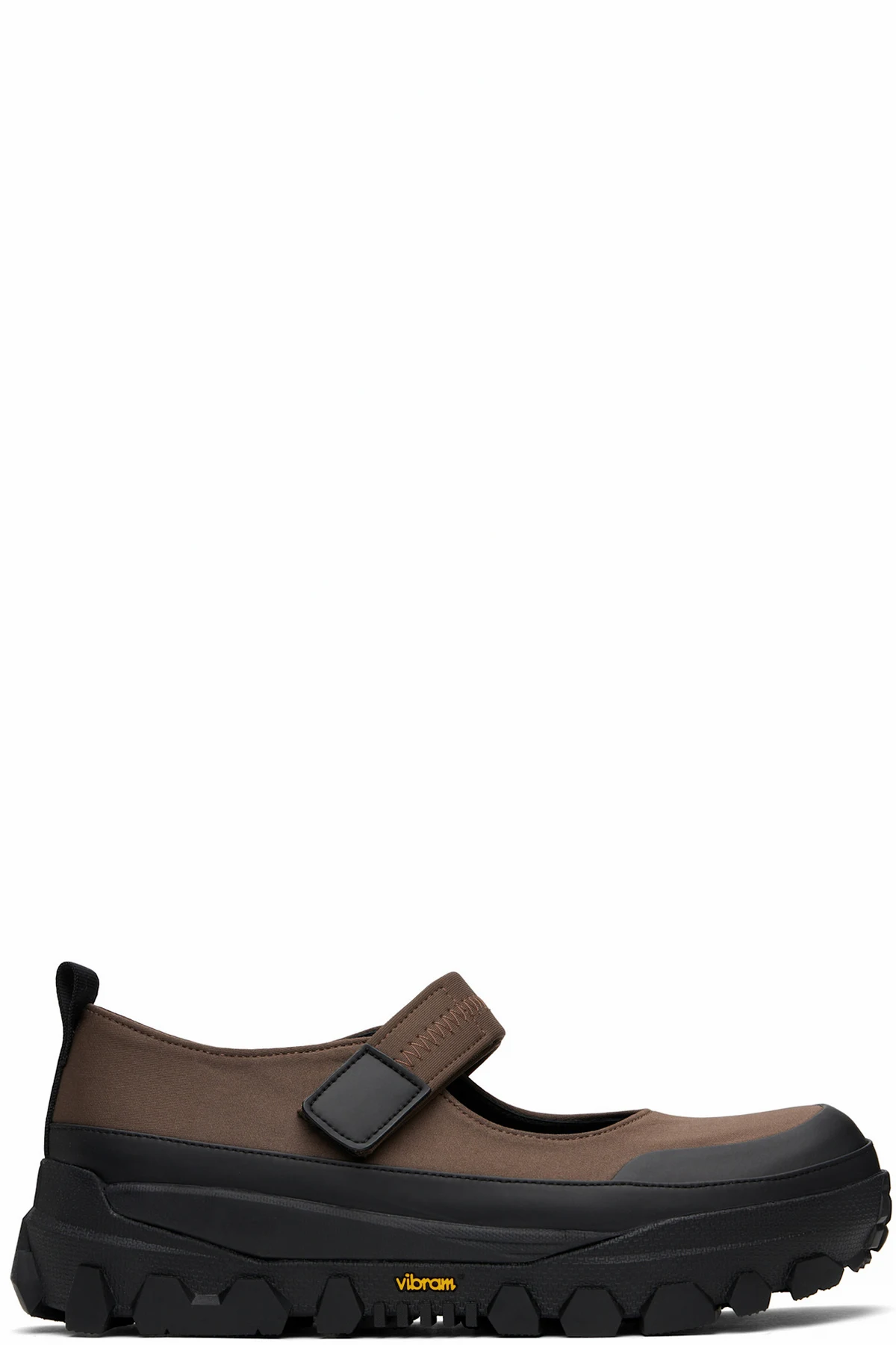 Brown & Black Vibram Mary Jane Ballerina Flats