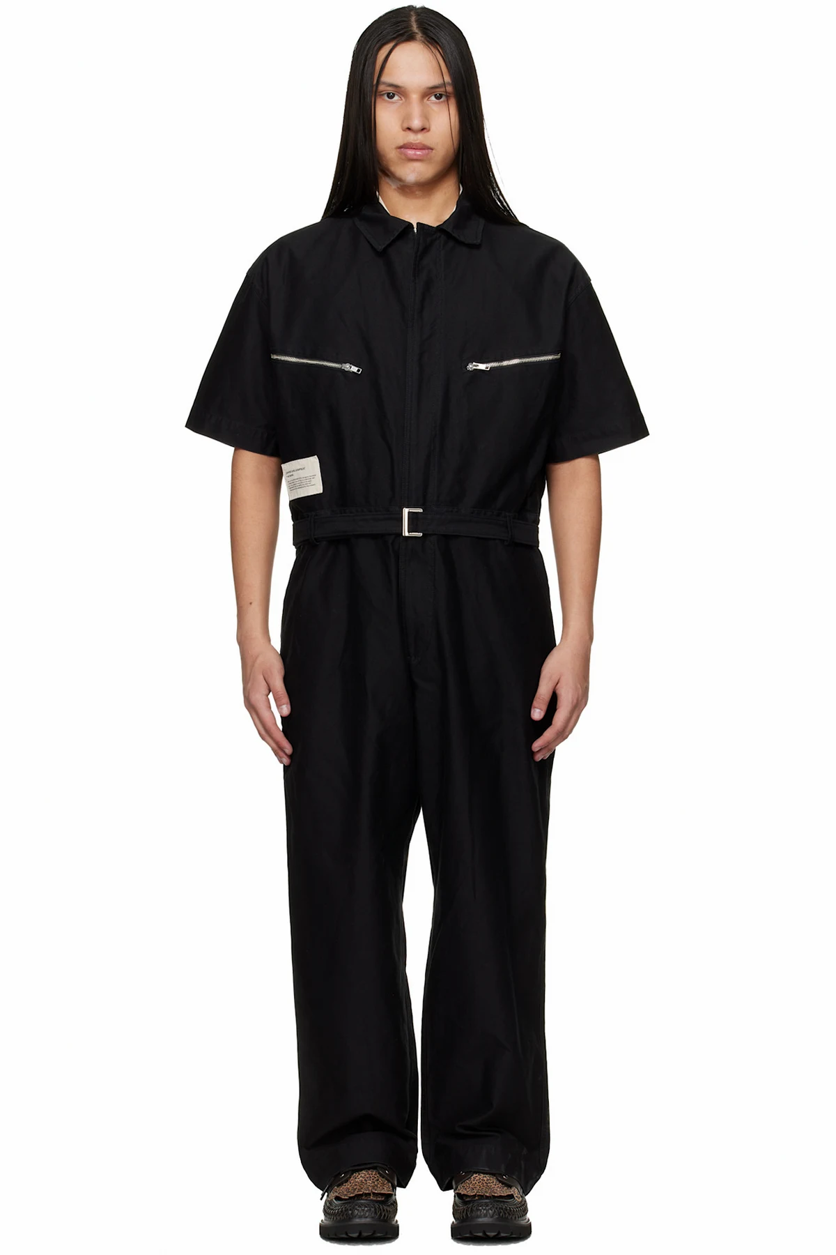 Black Birkenstock Edition 'The Rebel' Zipped S/S Jumpsuit