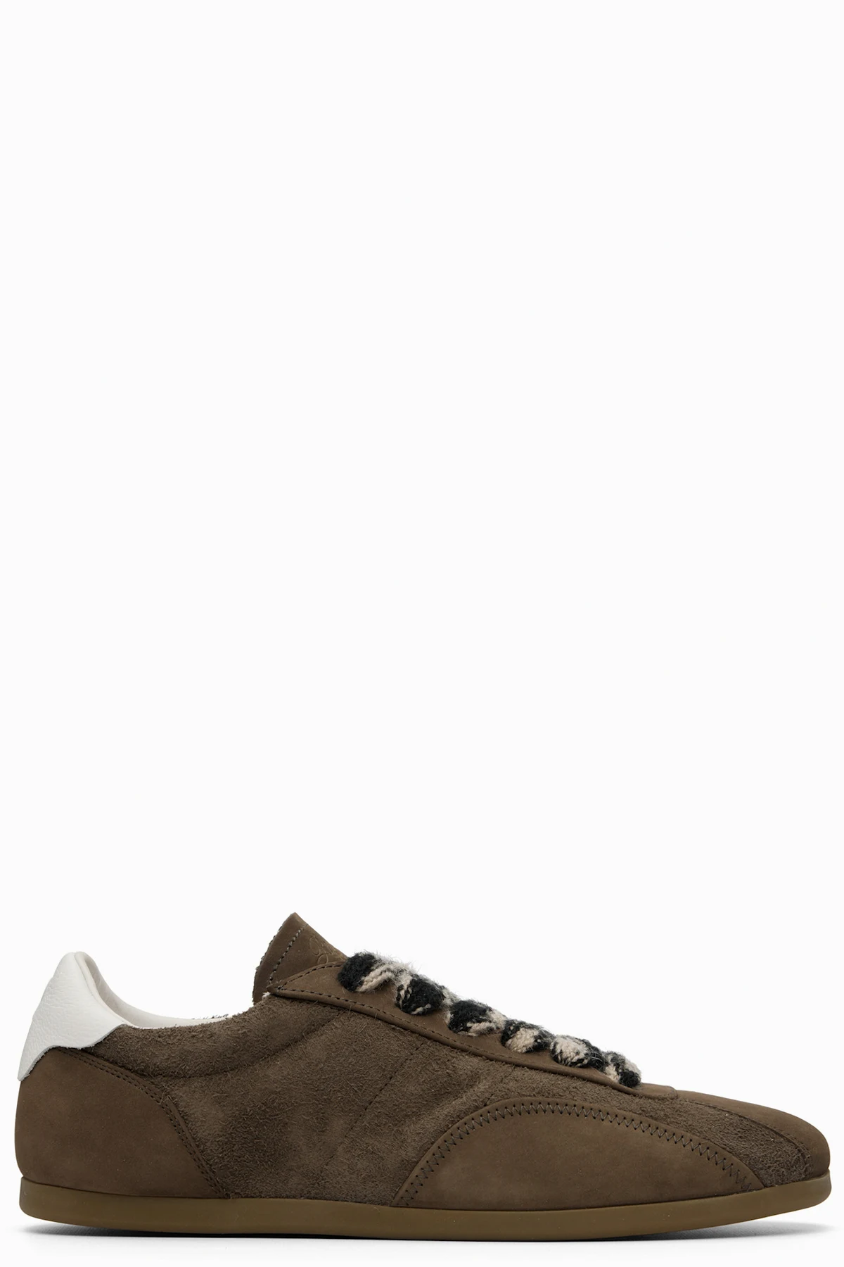 Brown Low-Pro Nubuck Sneakers