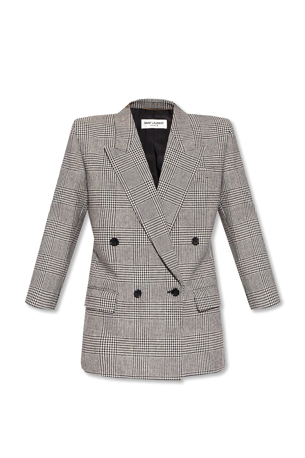 BLACK Checked blazer