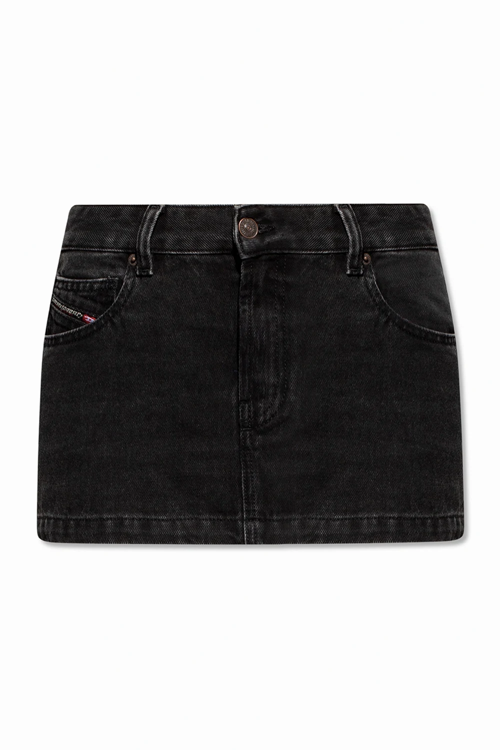 GREY ‘De-Ron’ denim skirt
