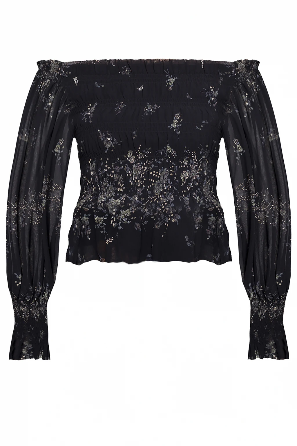 BLACK ‘Lara’ off-the shoulder top