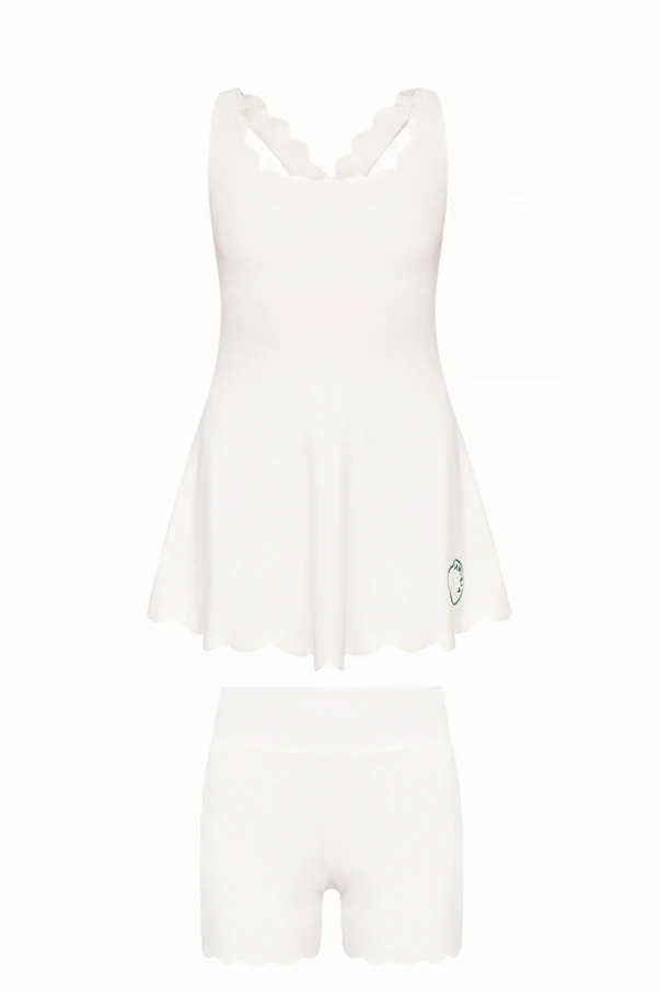 BIAŁY  Sukienka z szortami