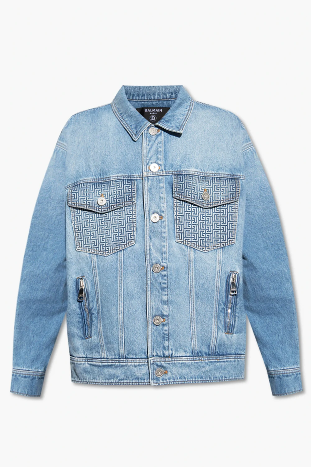 BLUE Relaxed-fitting denim jacket