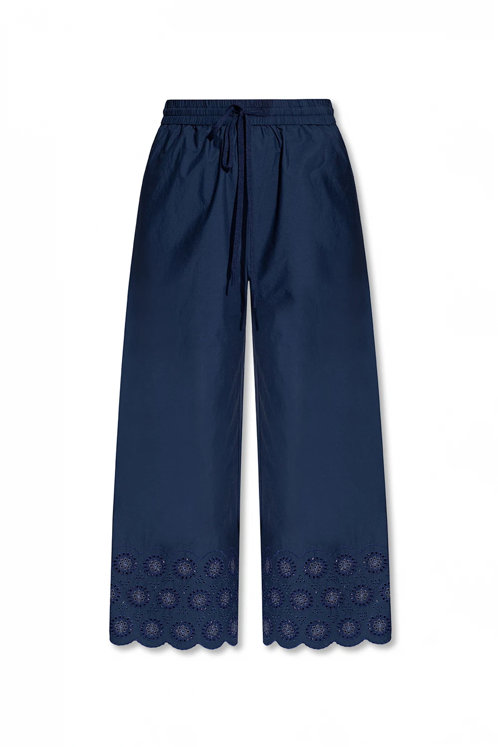 Culottes with broderie anglaise