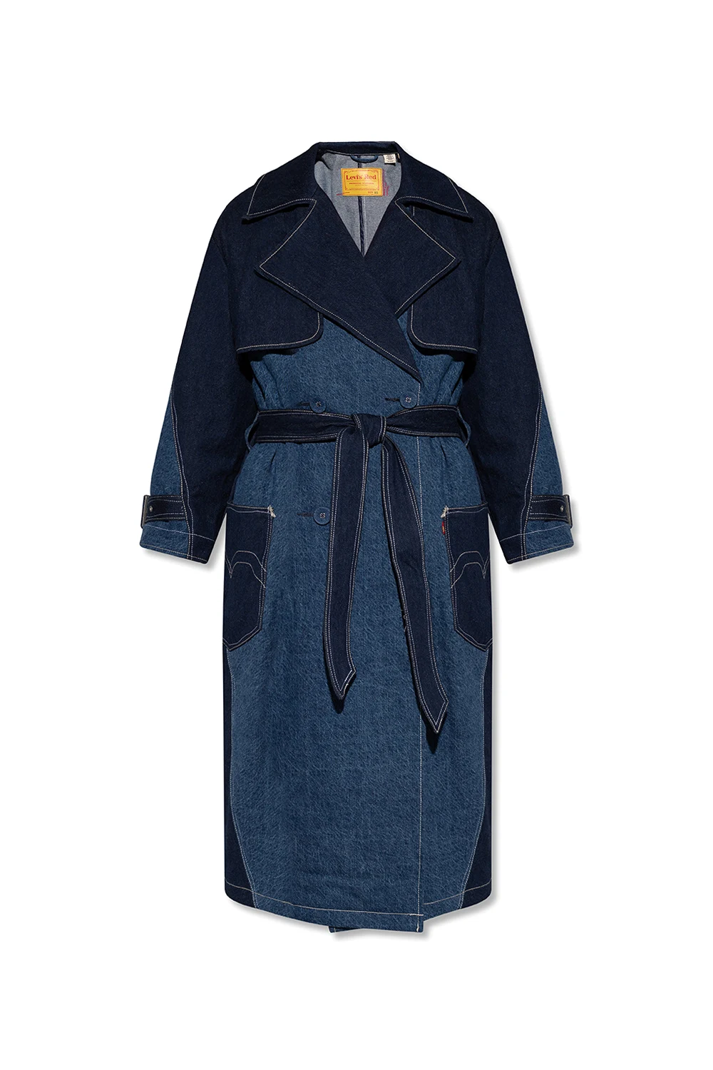 Denim trench coat ‘Red’ collection