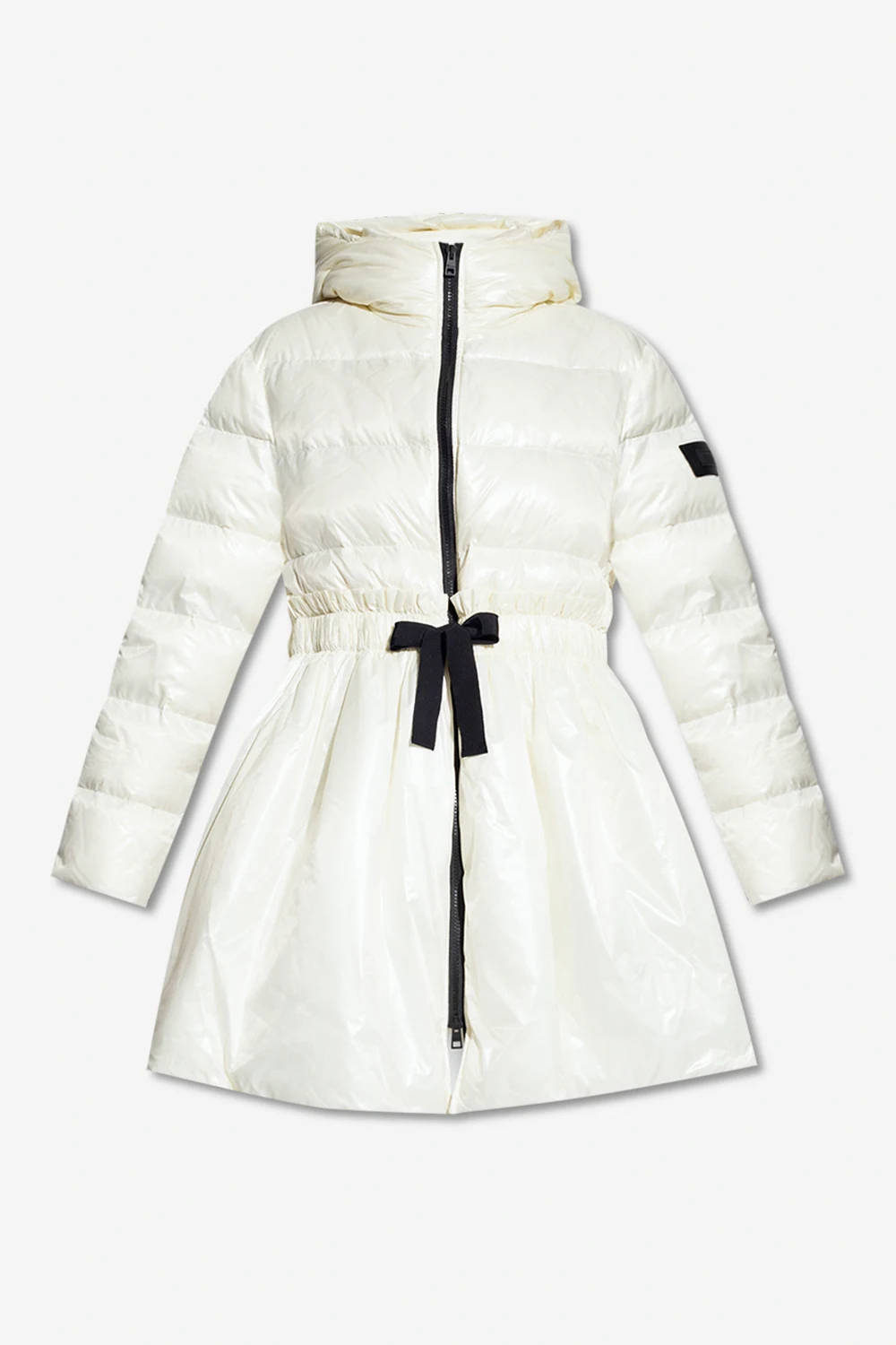 cream Insulated hooded jacket