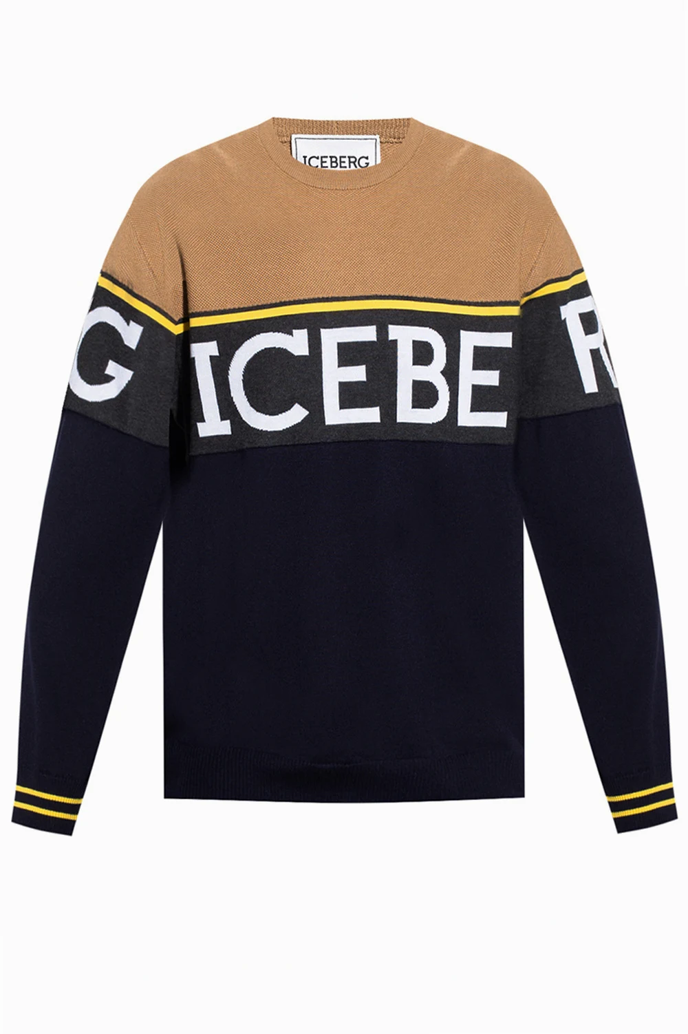 NAVY BLUE Sweater with logo