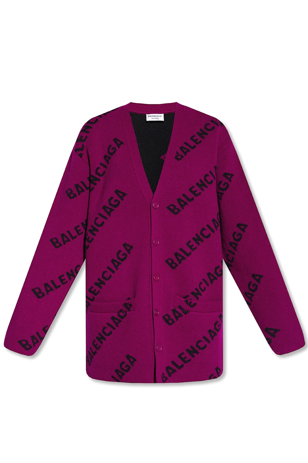 Cardigan with logo