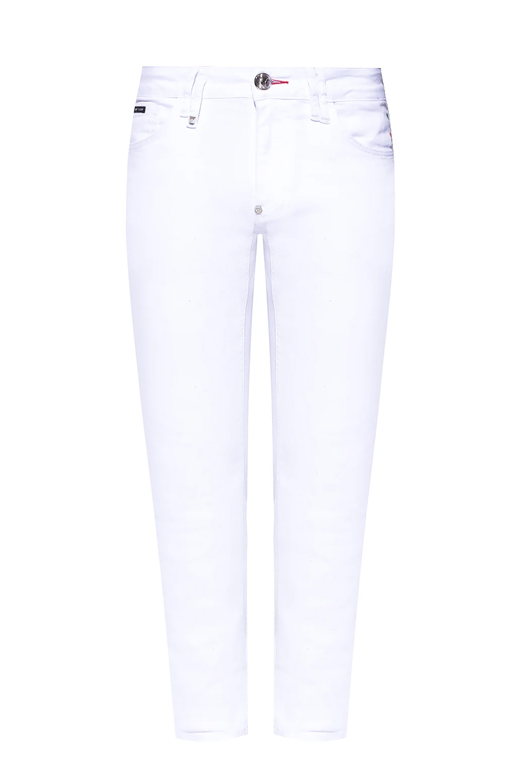 WHITE Jeans with logo