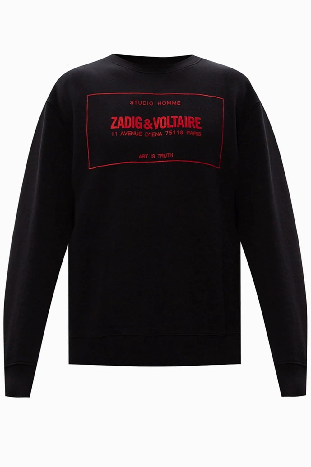 BLACK Sweatshirt with logo