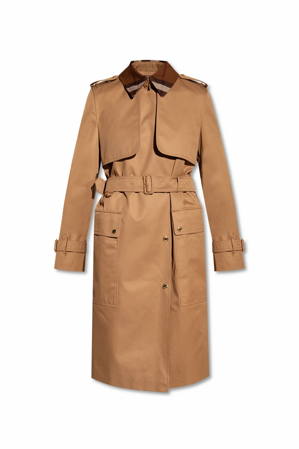 beige Cotton trench coat