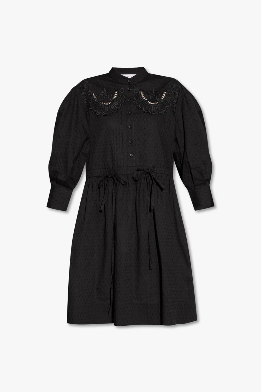 Lace-trimmed dress