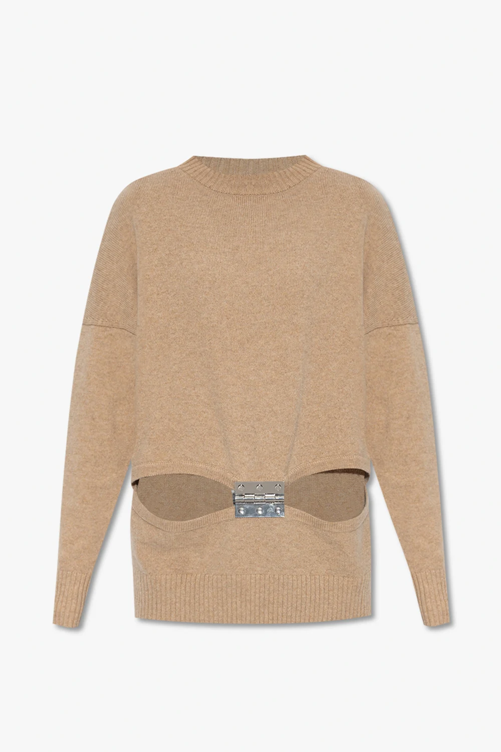 beige Sweater with cut-outs