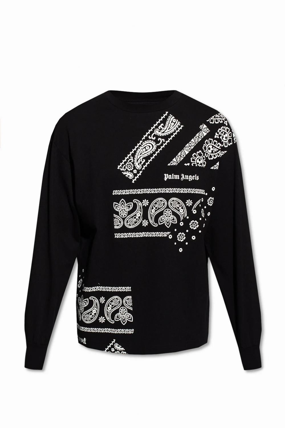 BLACK T-shirt with long sleeves