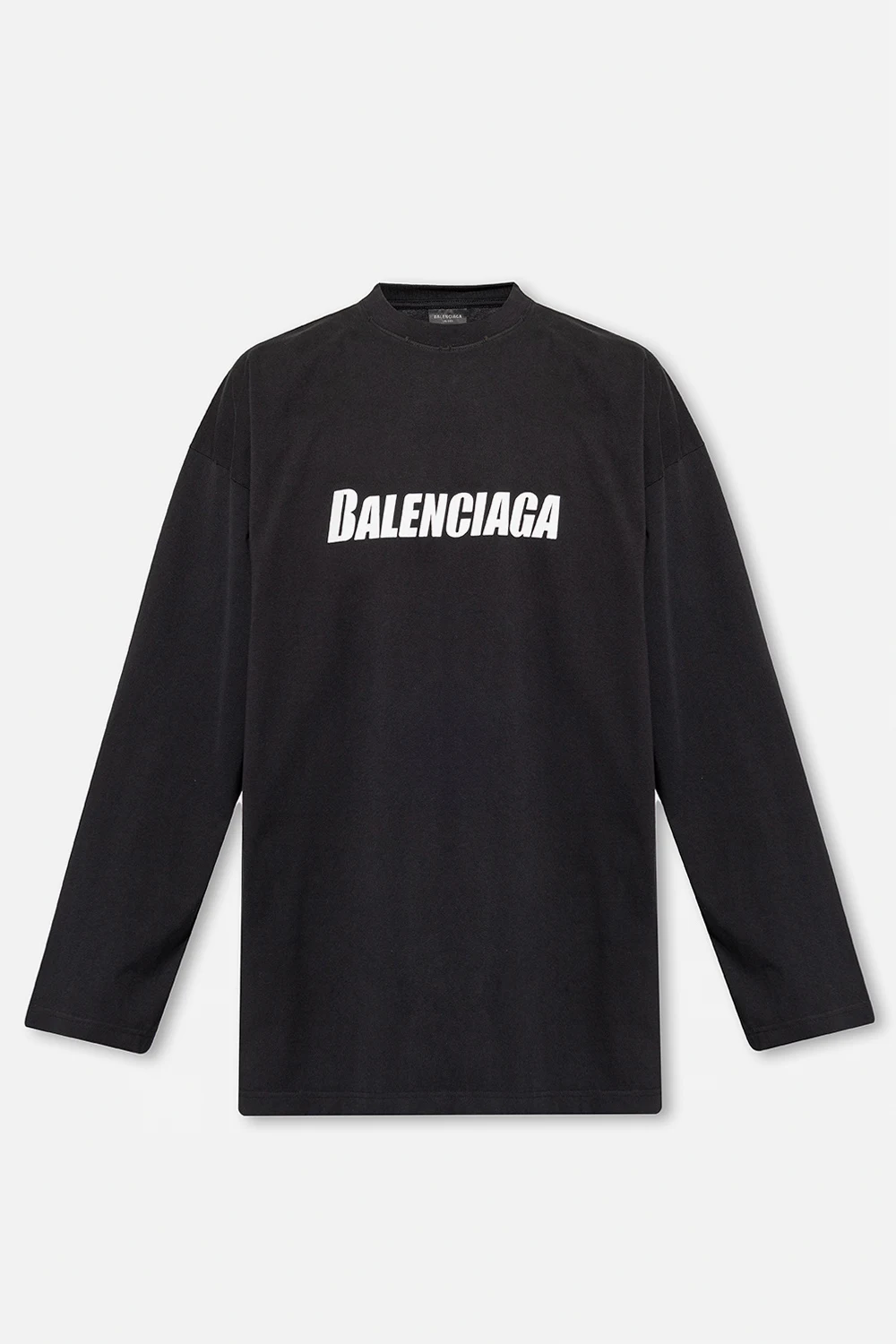 BLACK T-shirt with long sleeves