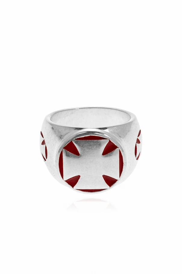 SILVER Ring with a cross