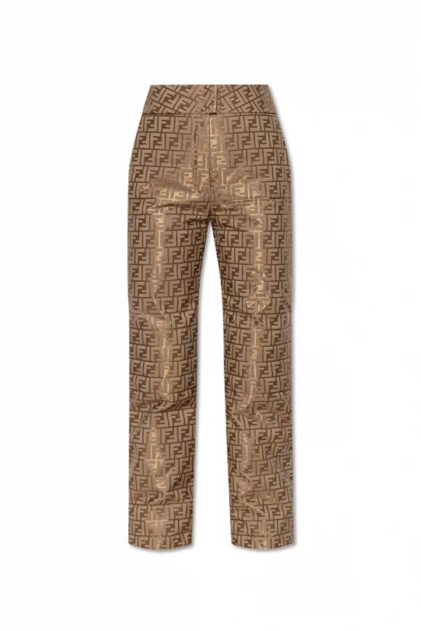 BEIGE Skihose mit Monogramm