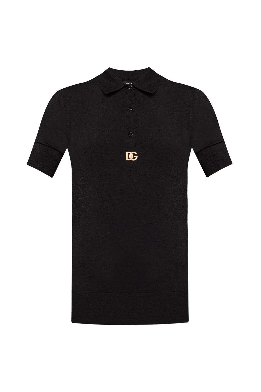 BLACK Polo shirt with logo