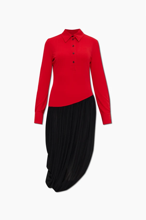 ROT Kleid mit seitlichem Schlitz