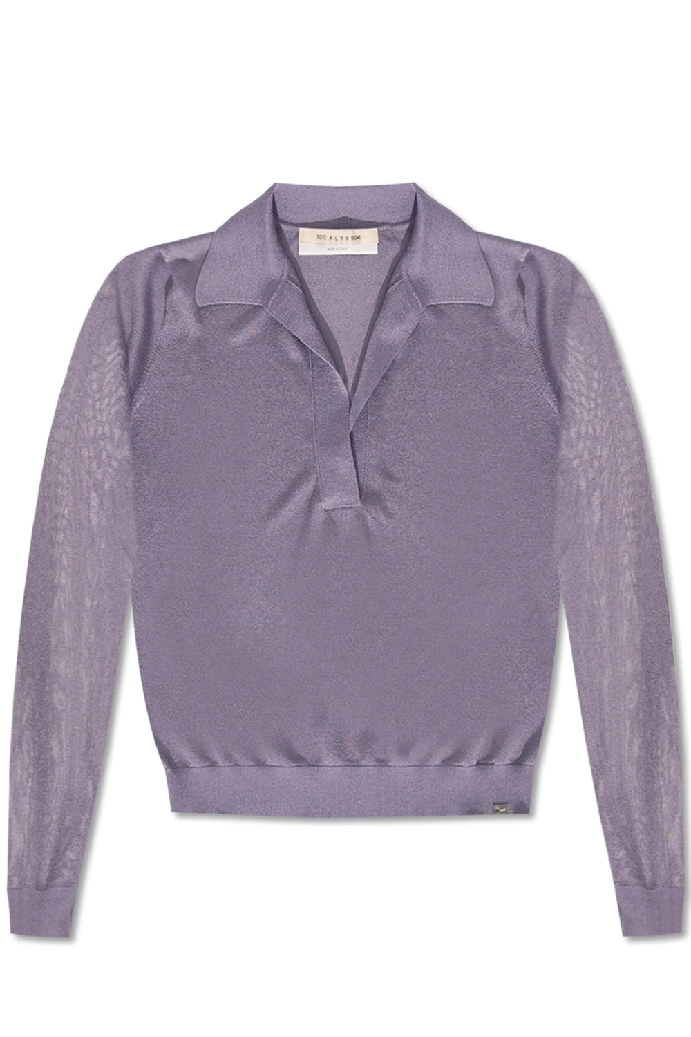Sweter z kołnierzem polo