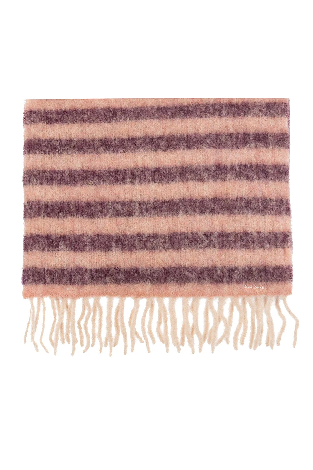 Wool scarf with logo