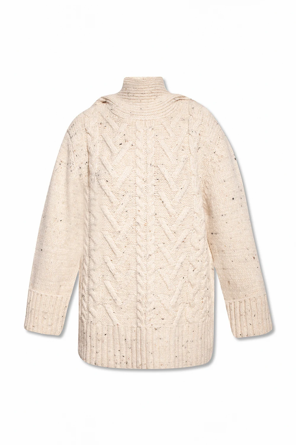 Sweater with tie closure