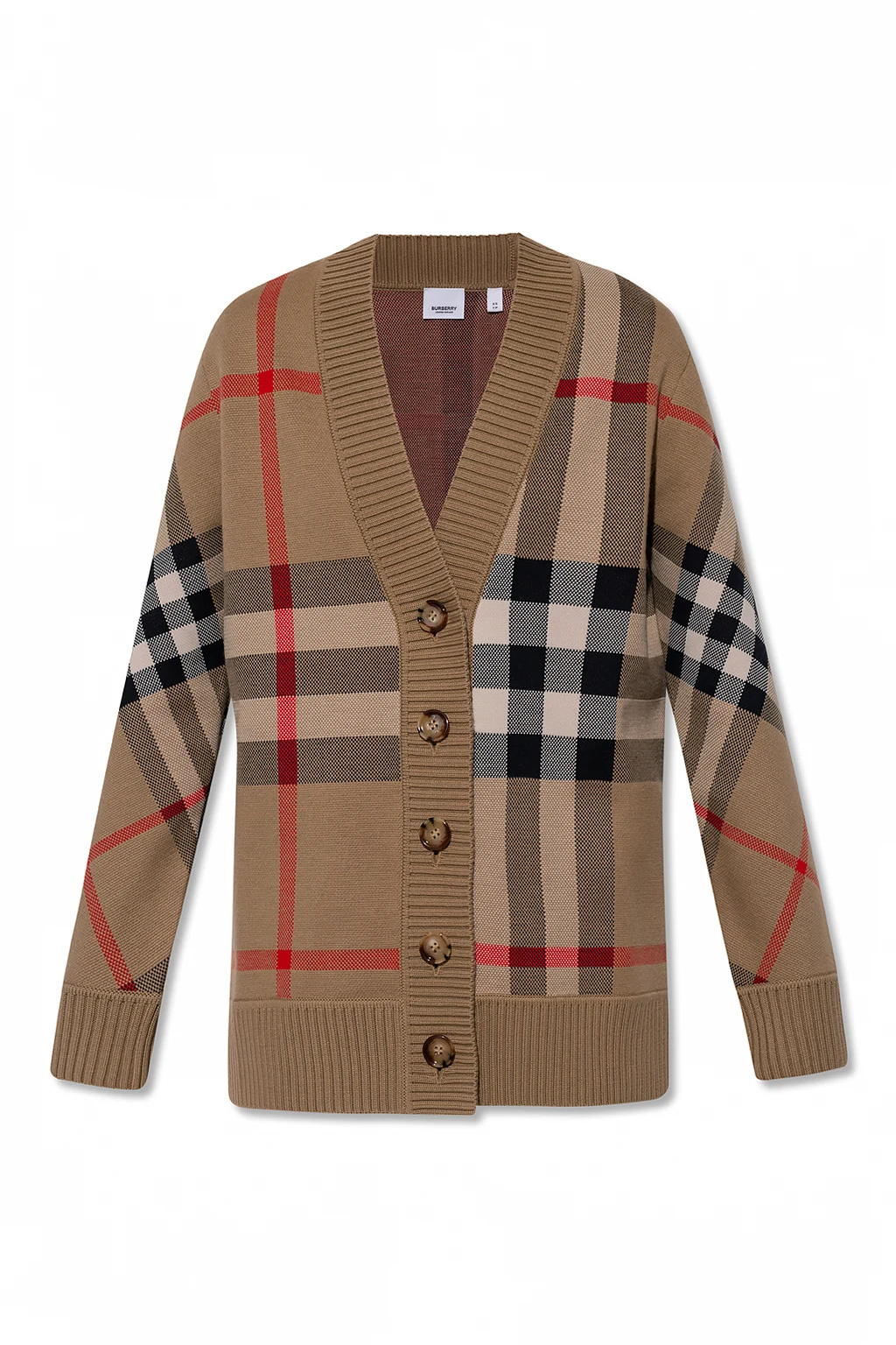 Checked cardigan