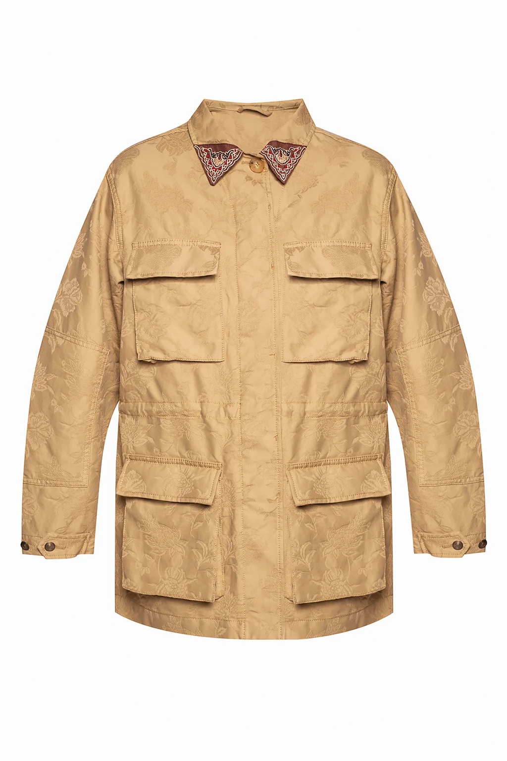 Jacket with floral motif