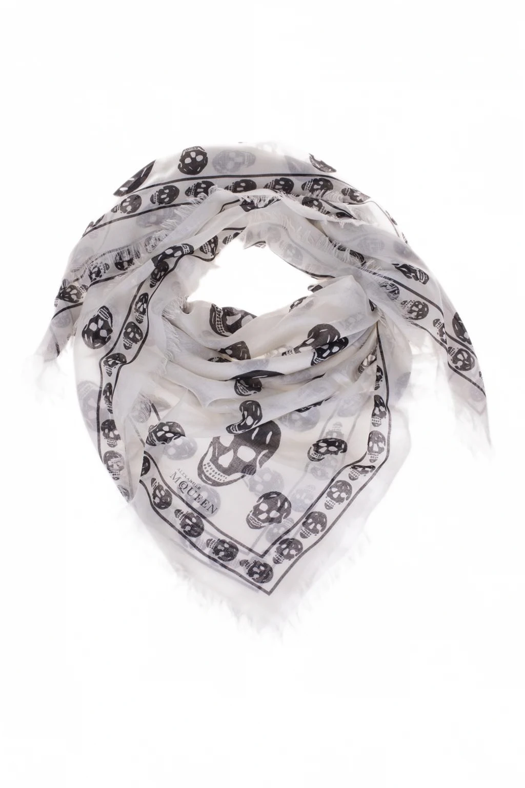 WHITE Skull Scarf