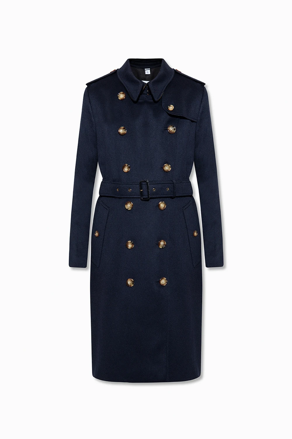 NAVY BLUE Cashmere trench coat
