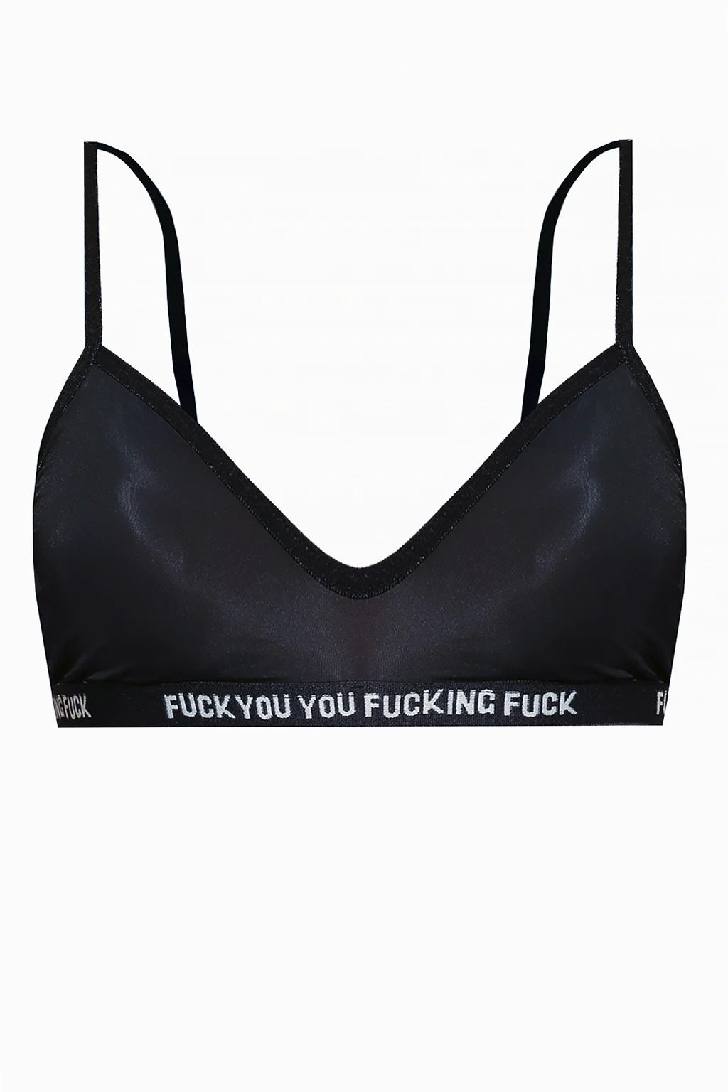 Bra with lettering