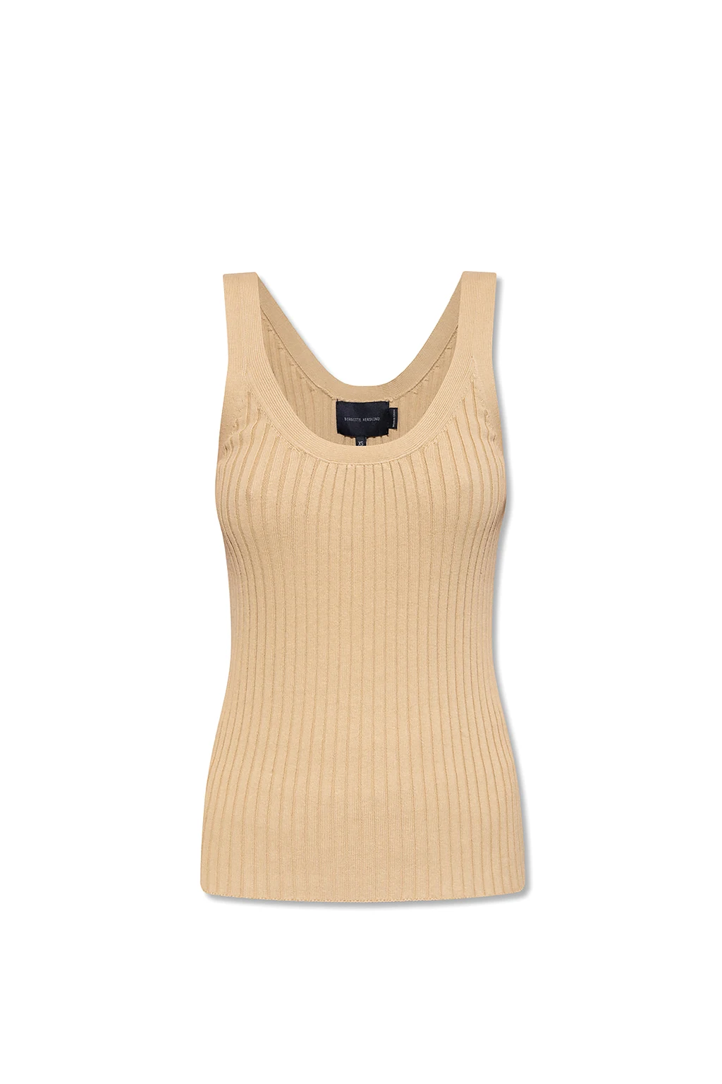 beige ‘Carter’ ribbed tank top