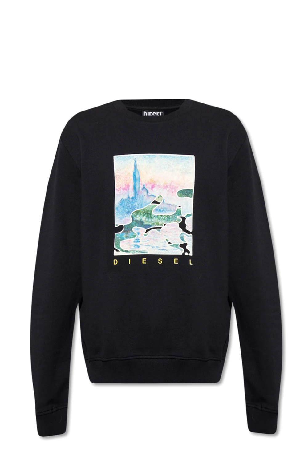 BLACK 'S-GINN-HS1' printed sweatshirt