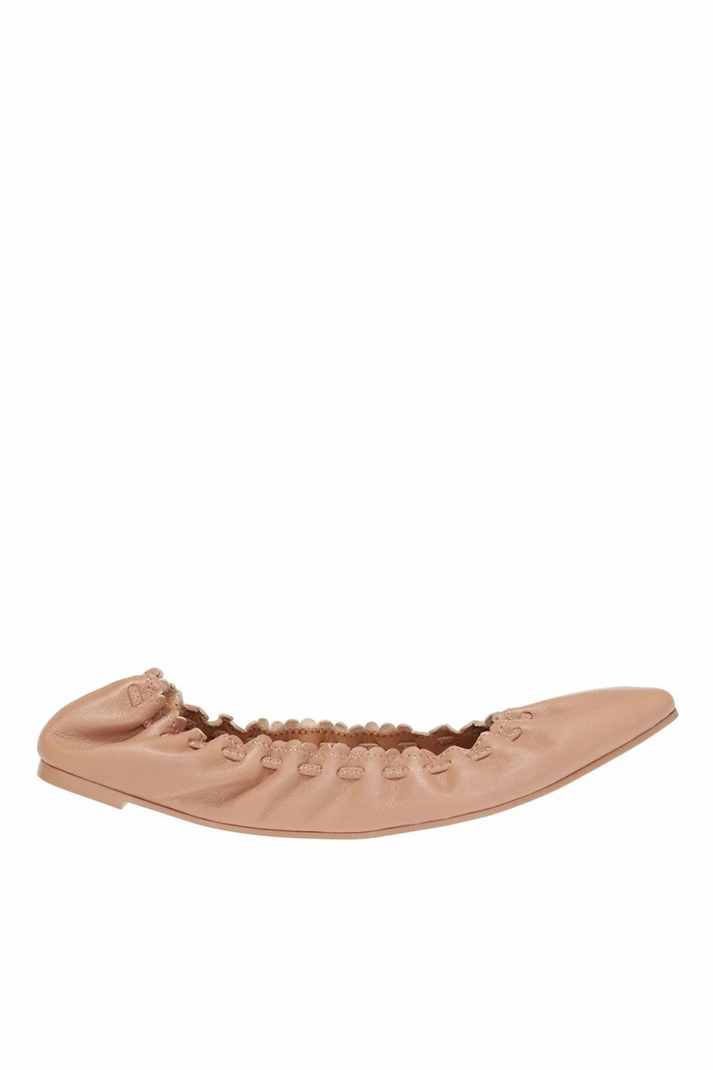Ballet flats with woven details