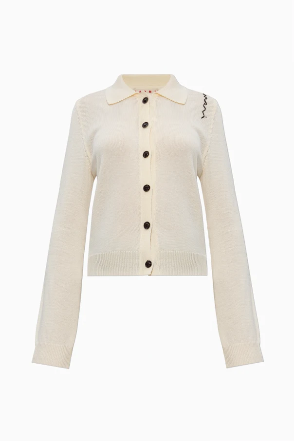 CREME Cardigan mit Logo