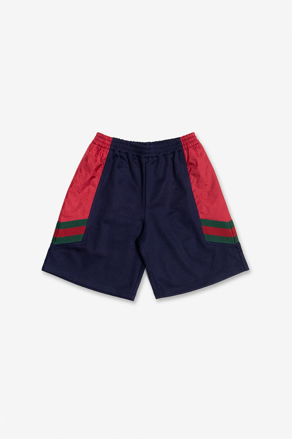 NAVY BLUE Shorts with logo