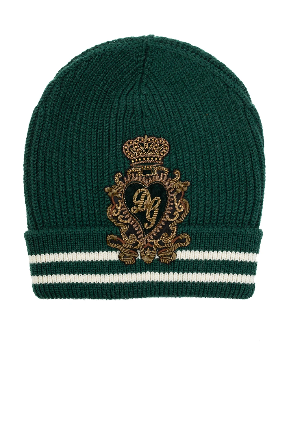 GREEN Wool hat with logo