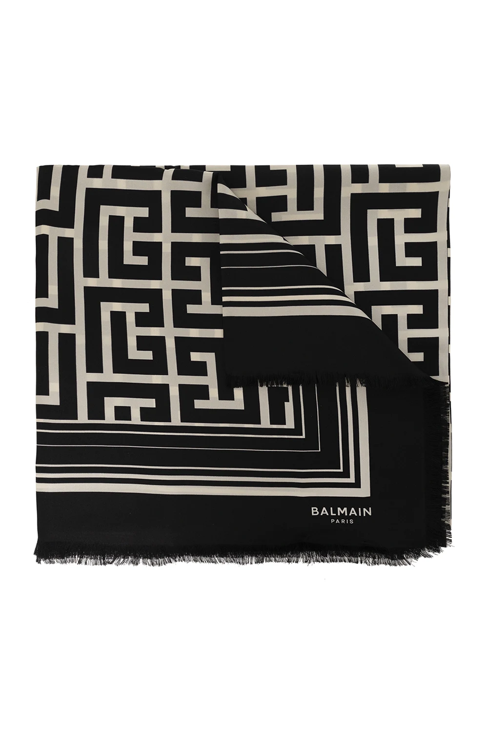 BLACK Silk scarf