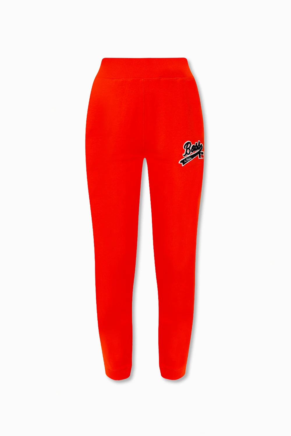 ORANGE Sweatpants with logo patch