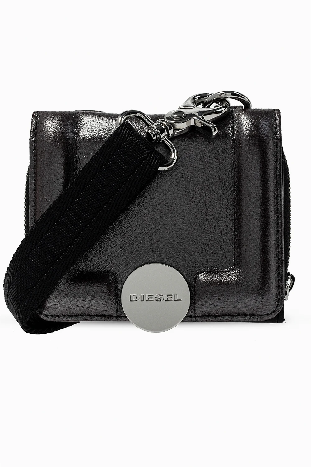 BLACK Strapped two-piece wallet