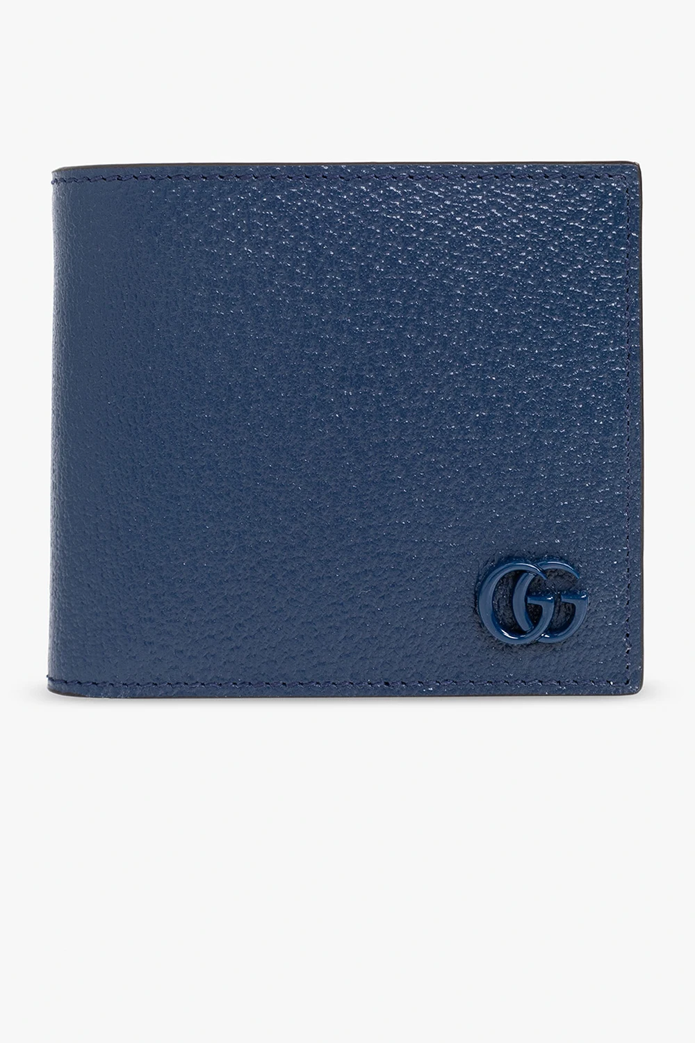 Leather wallet with logo