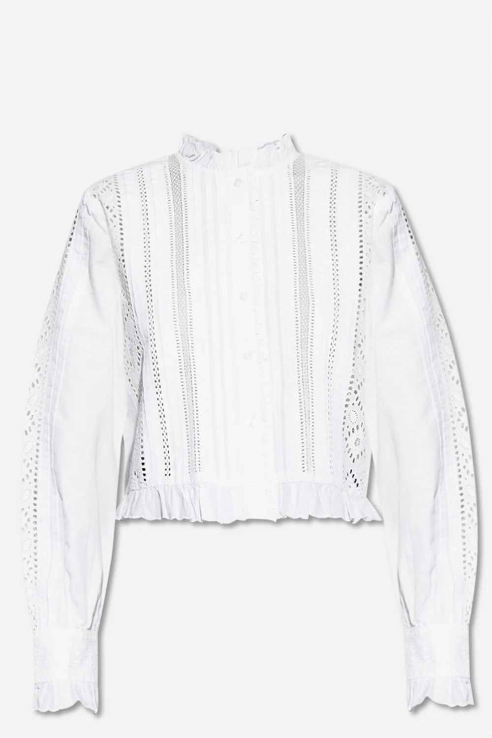 WHITE ‘Ayla’ openwork shirt