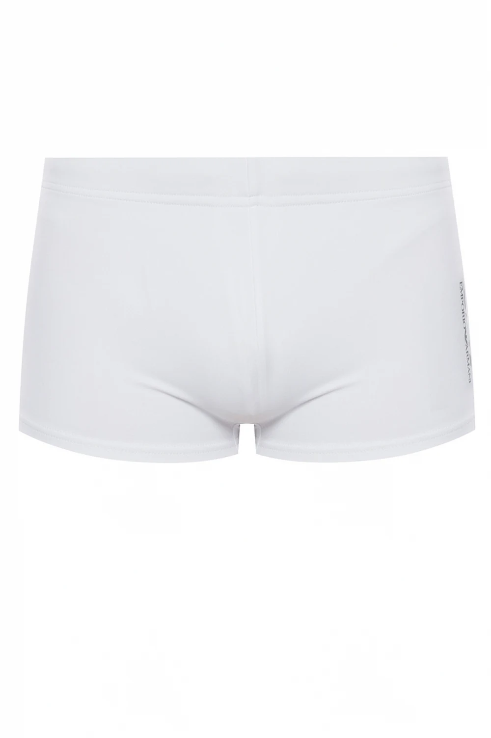 WHITE Swim shorts with logo