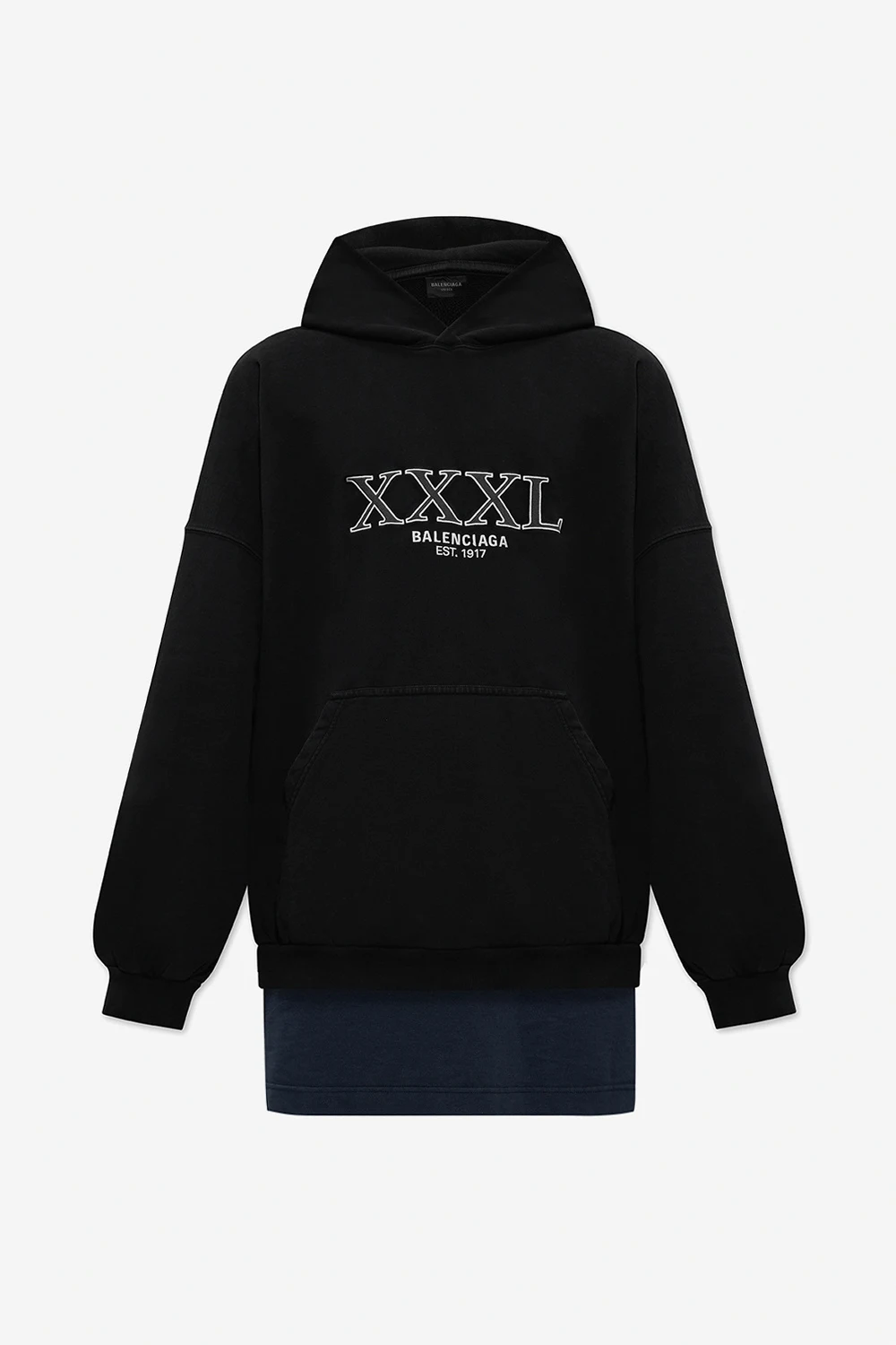 BLACK Reversible oversize sweatshirt