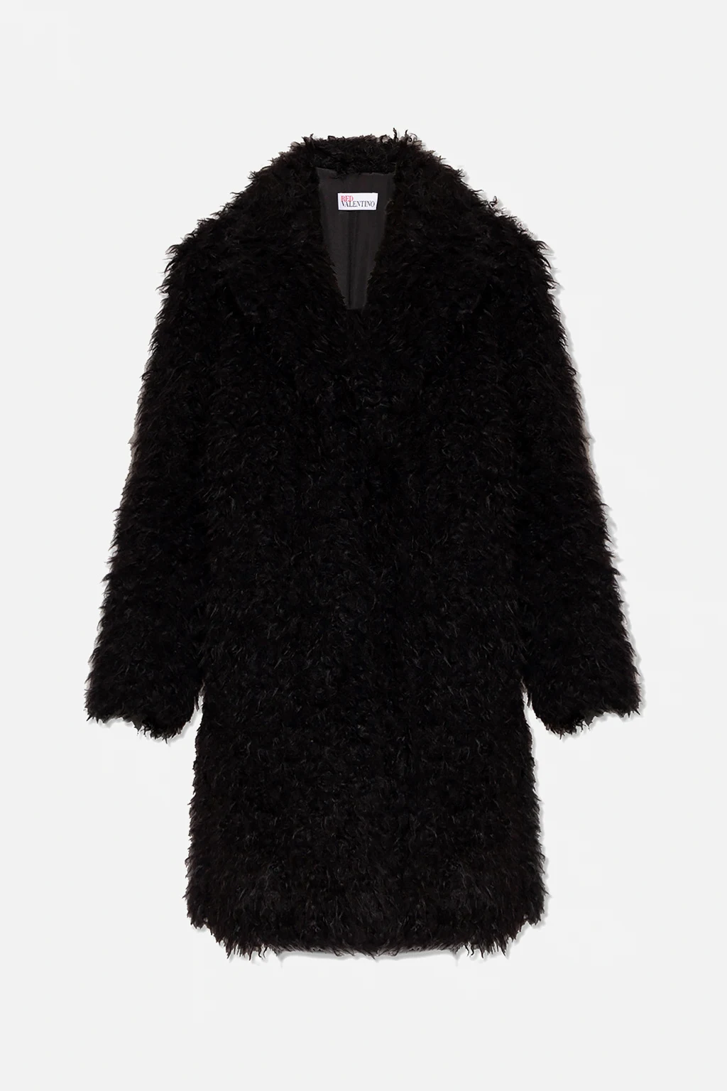 BLACK Faux fur coat