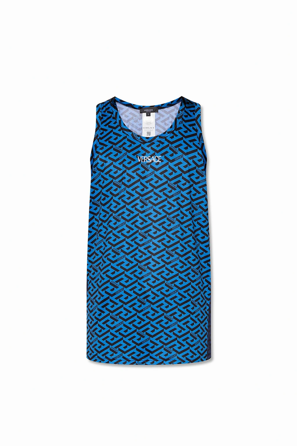 BLUE Perforated tank top