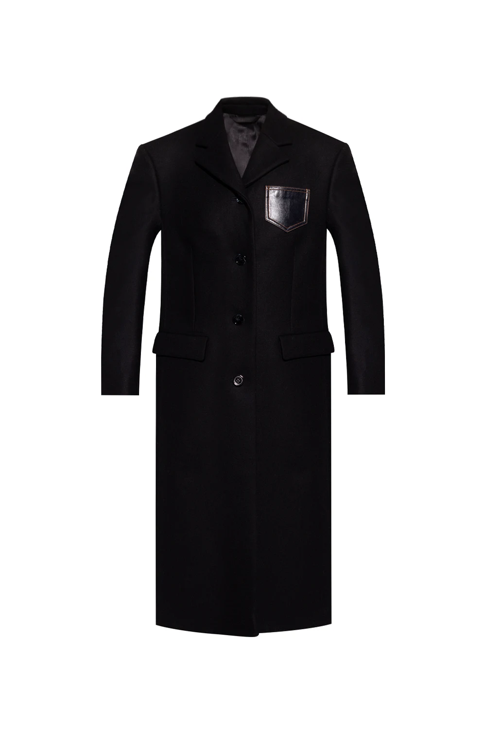 Coat with decorative pocket