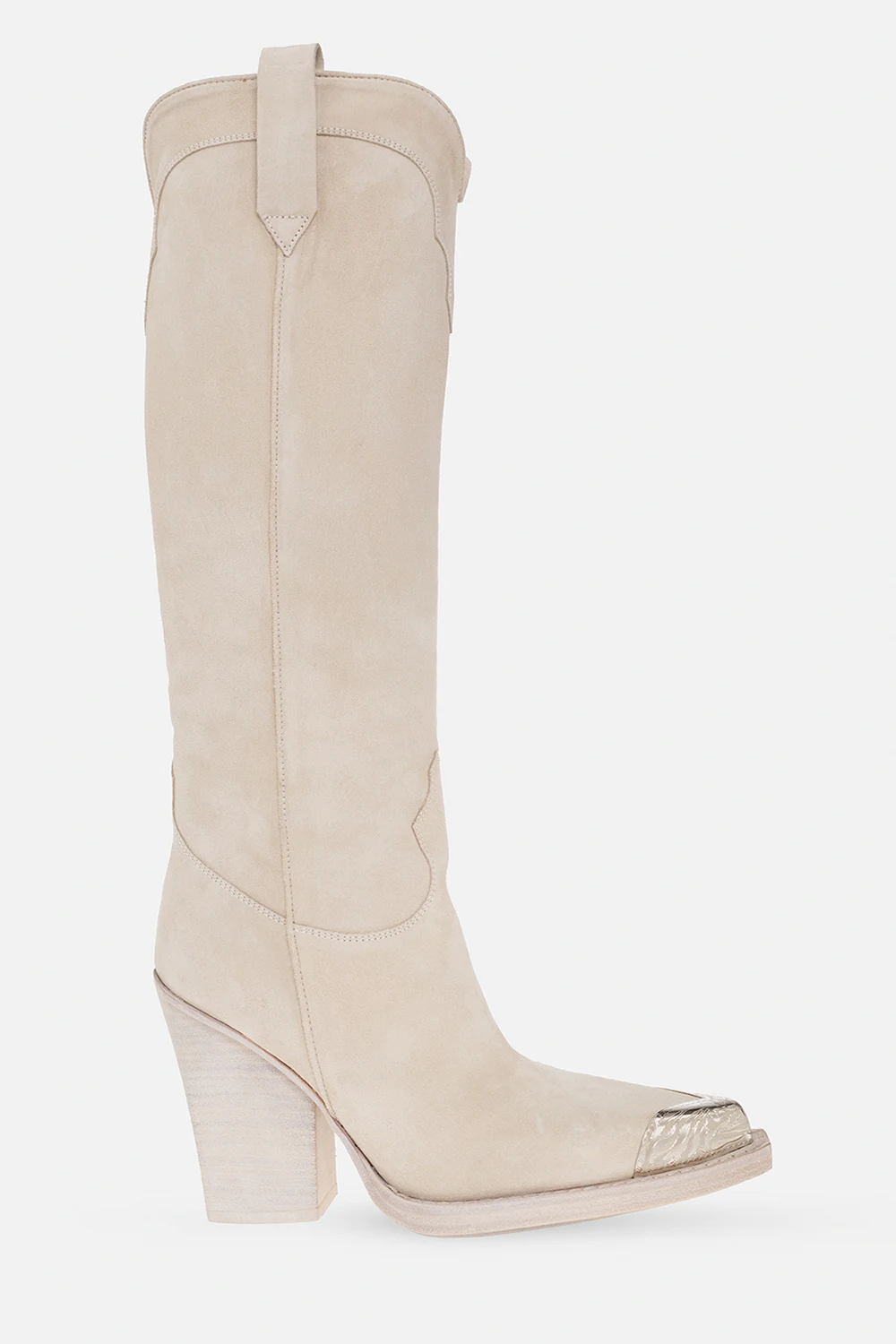 Zamszowe kozaki na obcasie ‘El Dorado’